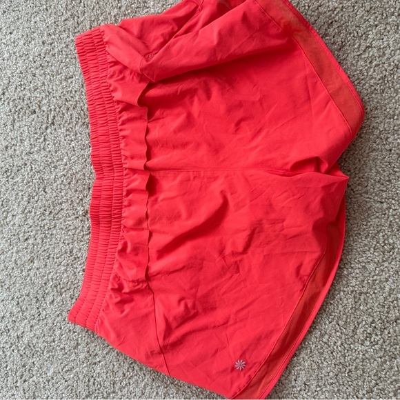 Athleta Women's Bright Red Athletic Shorts - Picture 2 of 7